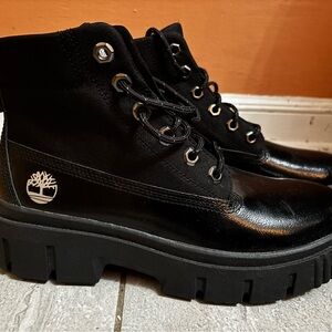 Timberland Women's Black Combat Boots